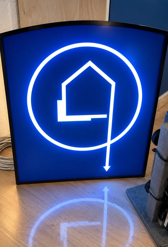 Enseigne décorative lumineuse personnalisée avec éclairage LED intégré