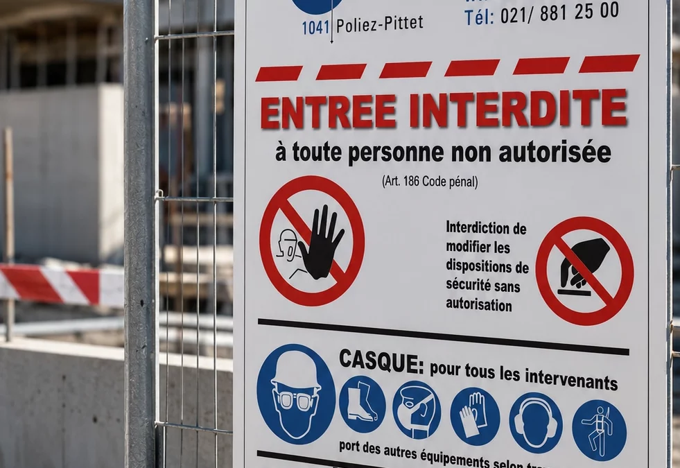 Panneaux de sécurité