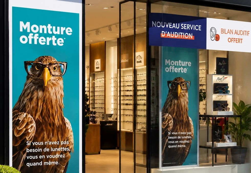 Vitrine promotionnelle ou saisonnière